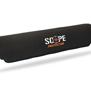 HUNT-G61 Funda Protectora Neopreno Visor Nocturno Ø50-56 – Scope Protector 56 – para Ópticas de Caza – 33,5x9x2cm – Negro