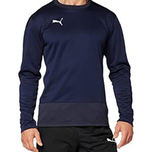 PUMA Hombre Sudadera, Peacoat/Puma New Navy, L