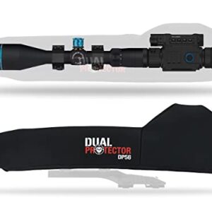 HUNT-G61 Funda Protectora Neopreno Visor Nocturno Ø50-56 – Pard NV-007, Pard 007S 850nm, SYTONG HT-66 – para Óptica Caza – 45x13x3cm – Negro