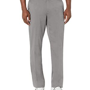 Amazon Essentials Pantalón de Golf Elástico de Ajuste Recto Hombre, Gris, 32W / 33L