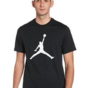 Nike M J Jumpman SS Crew Short Sleeve T-Shirt, Hombre, Black/White, S