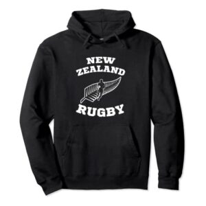 Nueva Zelanda Bandera Kiwis Rugby Equipo Sudadera con Capucha