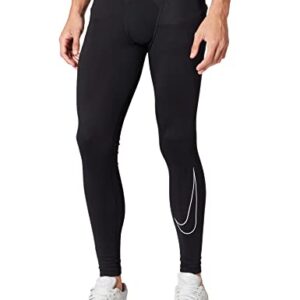 Nike M NP DF Tight Leggings, Black/White, L Mens