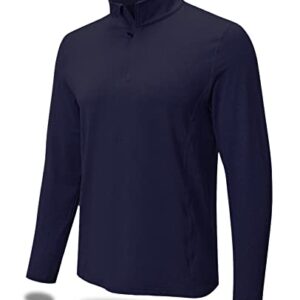 MEETWEE Poloshirt Golf Hombre Manga Larga Hombres, Camisa Funcional Polo Camisa Protección UV Camisa Secado rápido Transpirable Deporte al Aire Libre