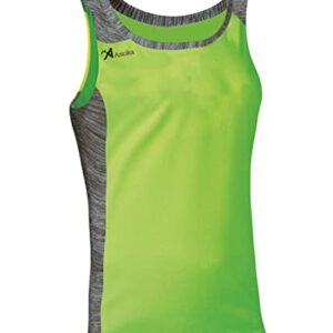 ASIOKA - Camiseta Deportiva Tirantes Hombre - Camiseta de Running para Hombre - Camiseta técnica de Tirantes - Color Verde Fluor, XL, Elba