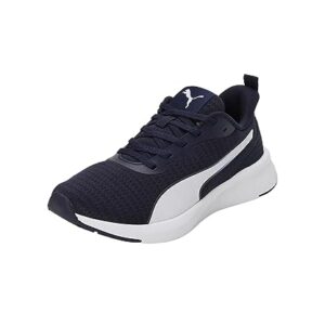 PUMA Flyer Lite, Zapatillas para Correr de Carretera Unisex Adulto, Azul Marino Blanco, 44 EU