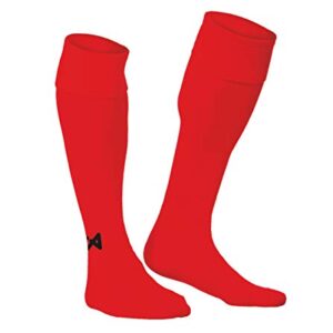 Asioka 200/10 Medias de Fútbol, Sin género, Rojo, 32-36