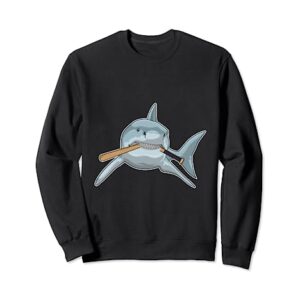 Tiburon Beisbol Bate de beisbol Deportes Sudadera