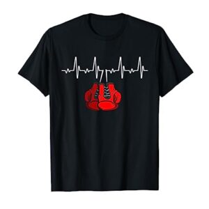 Heartbeat Boxeador ECG Boxeo Camiseta