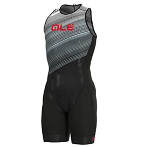 ALE Kaula Olympic Tri S-Less - Body de triatlón para hombre (XXXL, blanco)