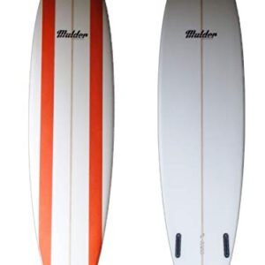 Mulder Shapes Waikiki Tabla Surf, Adultos Unisex, Líneas Naranjas, 7'6