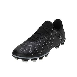 PUMA Future Play FG/AG, Zapatillas de fútbol Hombre, Negro Plata, 43 EU