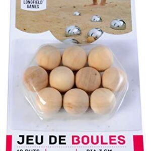 Wooden Jeu de Boule Buts, 10pcs.