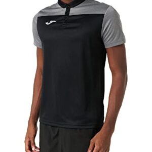 Joma Combi Polos Caballero, Hombre, Negro-Gris, 2XL