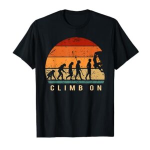 Bouldering Evolution - Escalador de escalada Camiseta