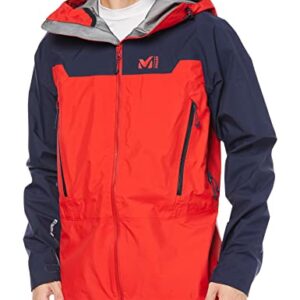 MILLET - Kamel Light GTX JKT M - Chaqueta Hardshell para Hombre - Membrana Gore-Tex Impermeable - Alpinismo - Rojo/Azul