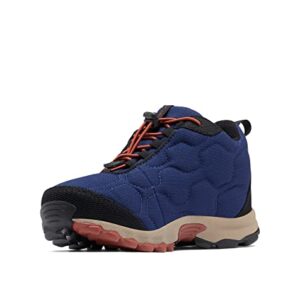 Columbia KIDS FIRECAMP MID 2 WATERPROOF Botas Montaña De Senderismo Y Trekking impermeables Unisex niños , Azul (Blue Shadow x Rusty) - Youth, 37 EU