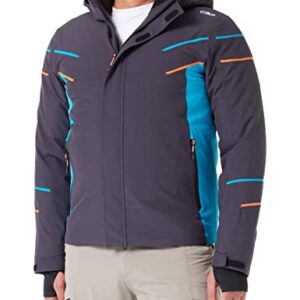CMP - Chaqueta de esquí de hombre con capucha desmontable, Antracita, 52