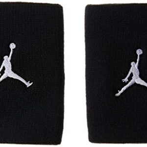 NIKE Jordan Muñequera, Unisex Adulto, Negro, Talla Única