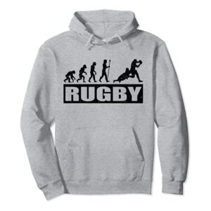 Evolución Rugby Deportes Divertido Sudadera con Capucha