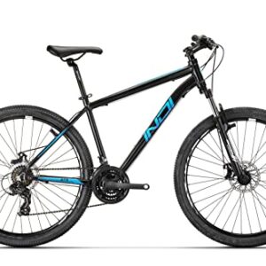 Conor Indi 27 18 AZ Bicicleta, Adultos Unisex, Negro/Azul, 27.5''