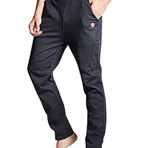 Souke Sports Pantalones Ciclismo Hombre Invierno Pantalones Largos Térmico Pantalón Chándal para Fitness, Camping, Escalada, Correr y Esquiar