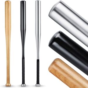 Heldenwerk Bate de Béisbol de Madera o Aluminio - Bates de Beisbol 31 Pulgadas con asa Antideslizante - Bate de Baseball