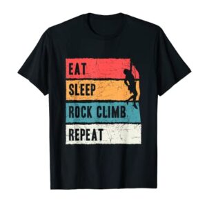 Escalador Regalo Come Duerme Escalada de roca Repite la Camiseta