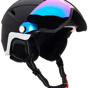 CMP - Casco de esquí con visera para adulto WA-2, Nero, L