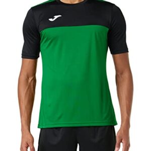 Joma Winner Camisetas Equip. M/C, Hombre, Verde Negro, L