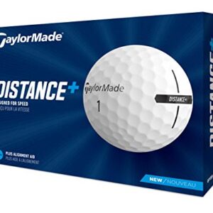 Taylormade Bola DE Golf Distance+, Blanco, Talla única