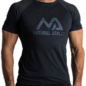 NATURAL ATHLET Slim-Fit Camiseta Fitness para Hombre - Camiseta Larga de Secado Rápido para Gimnasio - Musculación, Entrenamiento de Fuerza y Deporte