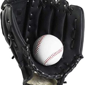 Wonninek Guante de béisbol Guantes Deportivos de bateo con Piel sintética de béisbol Ajustables y cómodos 10.5 Pulgadas Mano Derecha, Mano Izquierda