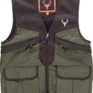 Work Team Chaleco multibolsillos, combinado. HOMBRE Verde Caza/Marron M