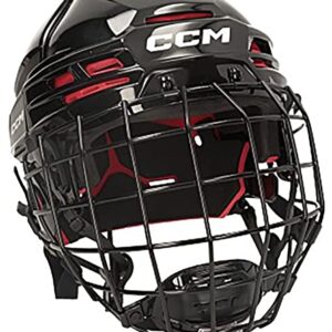 CCM Tacks 70 - Casco Combo Senior, talla S, color negro