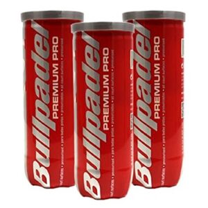 Bullpadel Premium Pro - Tripack 9 Bolas de Padel (3x3)