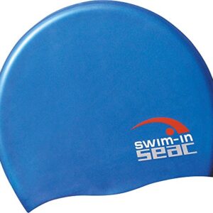 SEAC Silicone Jr, Gorro De Piscina Unisex Niños, Azul (Blue), S