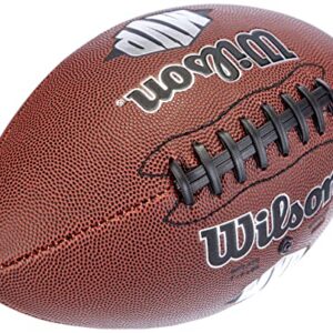 Wilson WTF1411XB Pelota de fútbol Americano NFL MVP Material Compuesto para Juego recreativo, Unisex, Marrón, Talla Única