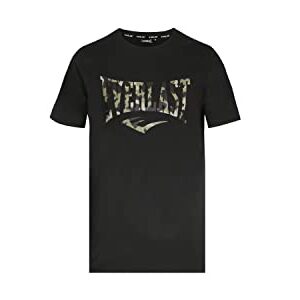 Everlast Spark Camo Camiseta para Hombre Con Diseño De Camuflaje, Negro, M