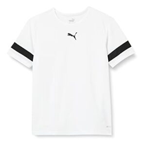 PUMA Team Rise Jersey Jr, Puma White-Puma Black-Puma White, 152