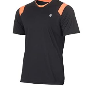 K-Swiss Camiseta Performance Crew tee Tenis, Phantom, Small para Hombre