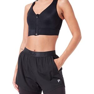 Fila Shorts Racine-Pantalones Cortos de Running, Moonless Night, M para Mujer