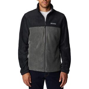 Columbia Hombre Chaqueta De Forro Polar Con Cremallera, Black, Grill, L