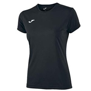 Joma Combi Camiseta Deportiva para Mujer de Manga Corta y Cuello Redondo, Negro (Black), S
