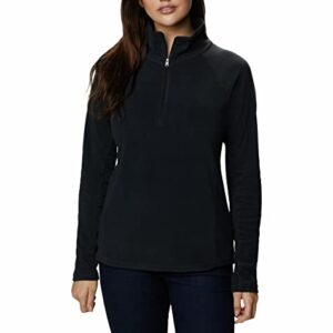Columbia Mujer Forro polar con media cremallera, Black, M