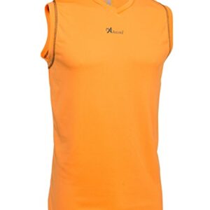 Asioka 184/17 Camiseta de Baloncesto sin Manga, Unisex Adulto, Naranja, M