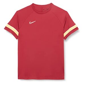 NIKE Academy 21 - Deportiva, Camiseta Hombre, Rojo/blanco/dorado/blanco, XL