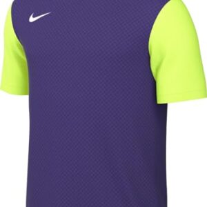 Nike Mens Jersey M Nk DF Tiempo Prem II JSY SS, Court Purple/Volt/White, Dh8035-547, XL