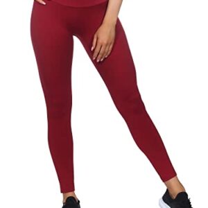 GYMSHARK Leggings de entrenamiento para mujer, granate, S