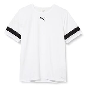 PUMA teamRISE, para Hombre, Manga corta, Jersey, White/Black/White, XL
